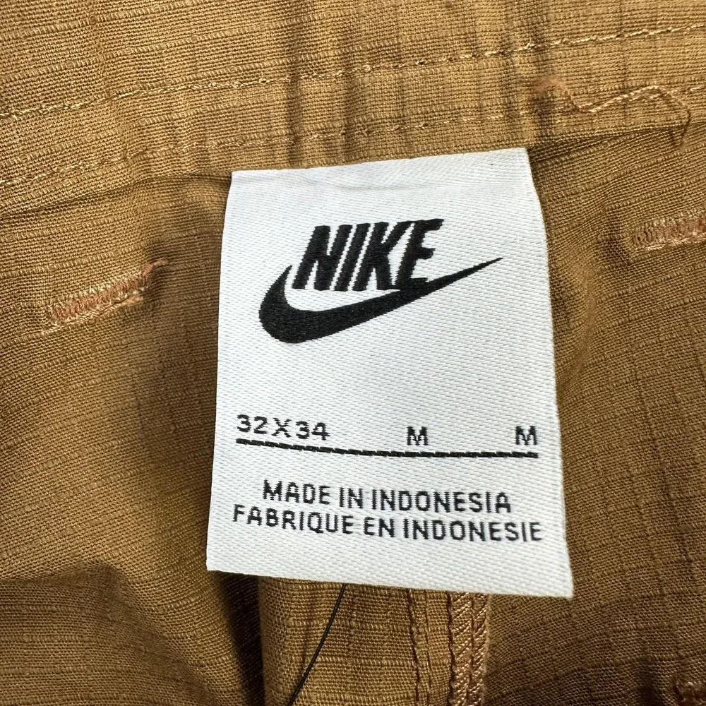 Nike Cargo Pants Mens 32x34 Brown Standard Fit Straight Leg Utility Pockets